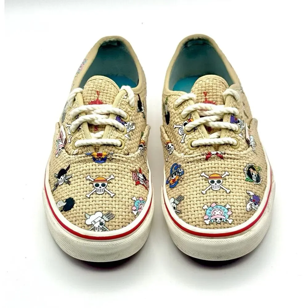 VANS One Piece Straw Hat Crew Authentic Skate Shoes M 5.5 / W 7 Pre Owned